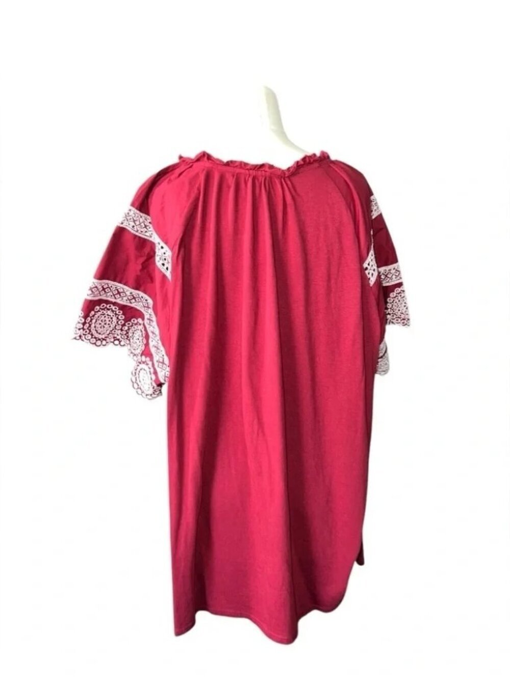 Lane bryant Eyelet Short-Sleeve Knit Top size 22-24 - Picture 4 of 7